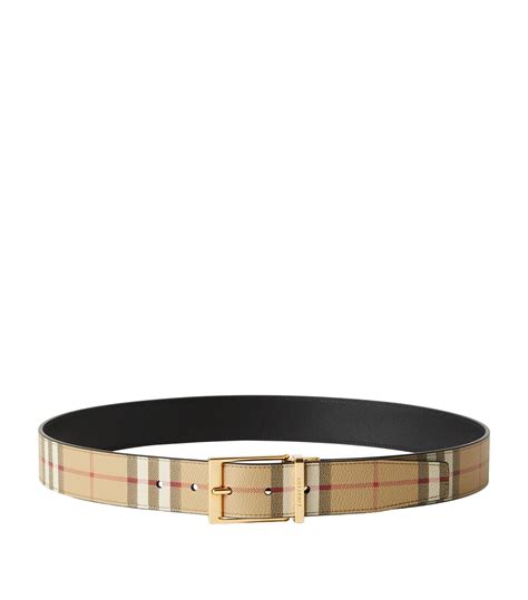 burberry black label belt|burberry reversible check belt.